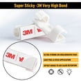thumbnail image 6 of Cable Clips with Strong Self-Adhesive, XIAOXI Cable Management TV PC Wire Holder Sticky Tidy and Organizer Cord and Wires - 40 Pcs (White), 6 of 6