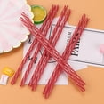 thumbnail image 4 of Colorful Reusable Hard Plastic Stripe Drinking Straws Party Decoration, 4 of 5