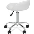 thumbnail image 5 of HYJY Rolling Stool Height Adjustable with Back, Swivel Spa Salon Work Office Stools, Task Chair with Wheels, White, 5 of 18