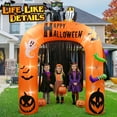 thumbnail image 2 of 9FT Halloween Inflatable Archway, Large Pumpkin Halloween Arch Pumpkin Blow up Decorations, Built-in LED Lights for Indoor Outdoor Holiday Home Party Garden Yard Lawn, 2 of 7