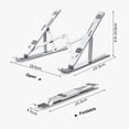 thumbnail image 4 of Labymos Portable Laptop Stand Foldable Aluminum Alloy Laptop Riser Ergonomic Desktop Computer Notebook Holder Stand, 4 of 8