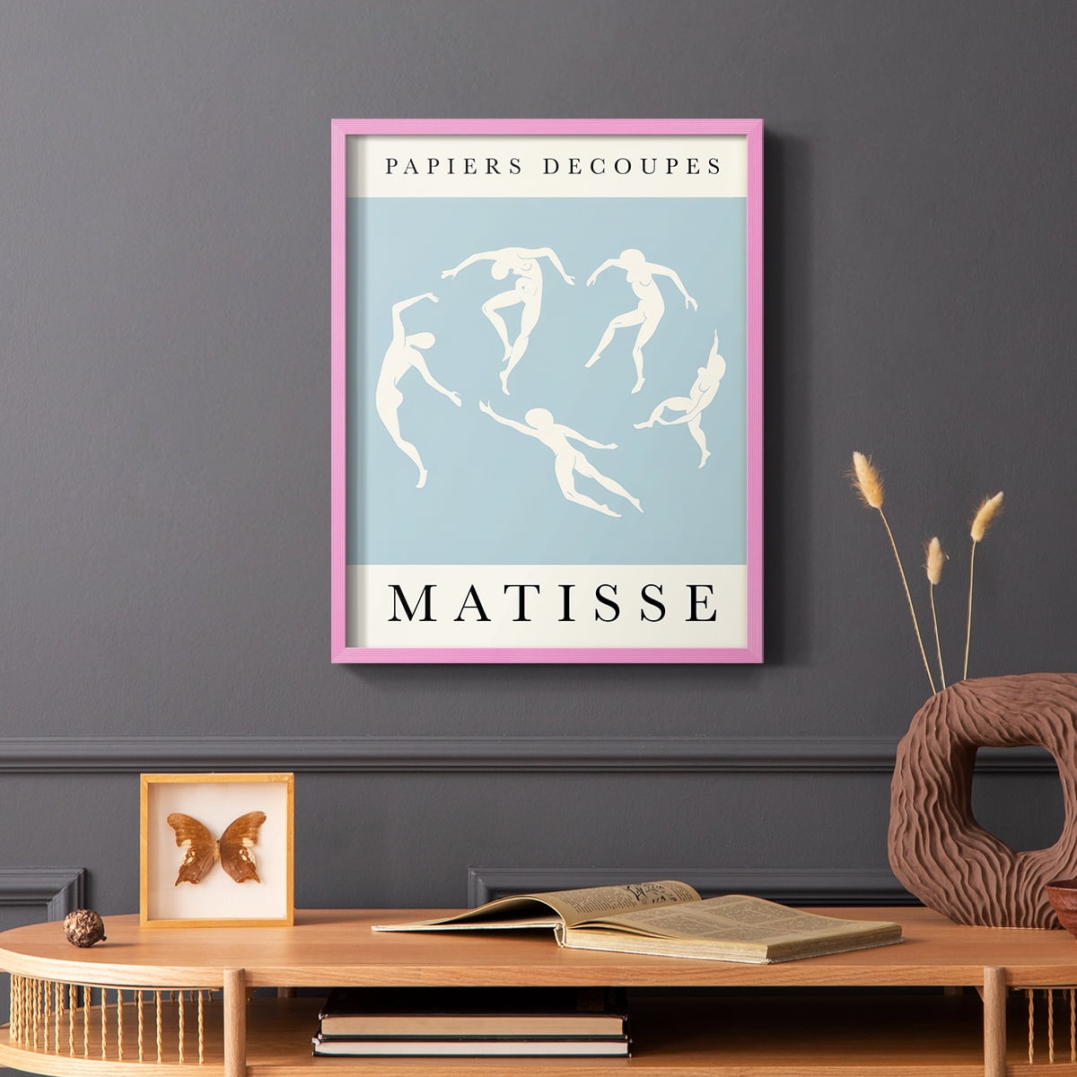 Matisse CXCII Framed Print in Pink Solid Wood 8 x 10 Framed Print