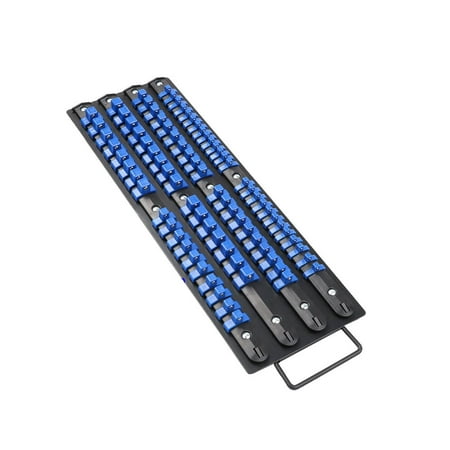 

HEMOTON 80 Industrial ABS Socket Wrench Mountable Socket Storage Rail Rack Holder Organize Sliding