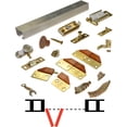 thumbnail image 1 of Kit de herrajes plegables Johnson Hardware de aluminio de 2 paneles, 1 of 1