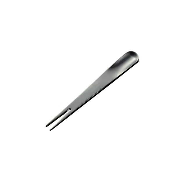 Naiovety Desierto Tenedor Cuchara Fruta Helado Cuchara de doble Herramienta de agitación Vajilla Ensalada Cubiertos Utensilios de cocina Cocina y Comedor Negro