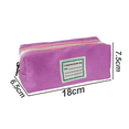 thumbnail image 2 of Estuche de lápices de lona para estudiantes, bolsa de almacenamiento bonita, bolsa de almacenamiento, gran capacidad, color a juego, 2 of 5