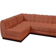 thumbnail image 4 of Pemberly Row 6-Piece Contemporary Fabric L-Shaped Modular Sectional in Orange, 4 of 19