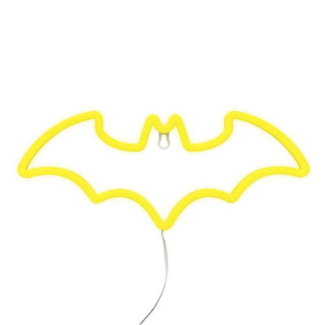 Luz de neón LED Batman de Paladone con alimentación USB, amarilla