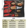 thumbnail image 3 of Blanket Adam Actors Driver Throw Flannel Blankets Warm Soft Cozy Fuzzy Air Conditioning Blanket for Living Room Sofa Bed Gift Blankets for All Seasons 30"x40", 3 of 6