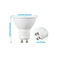 thumbnail image 7 of 6Pack Gu10 Base MR16 LED Light Bulb, 6.5W=60W, Dimmable, 5000K Daylight, 7 of 7