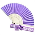 thumbnail image 6 of Barhoo Hand Held Fans Foldable Clearance! Hand Fans Hand Held Fans Foldable, 1 Pcs Bamboo Handheld Woman Foldable, Chinese Japanese Paper Hand Fan for Dancing Wedding Decoration Gifts, Party, Gifts, 6 of 9