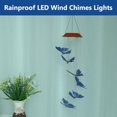 thumbnail image 4 of Outdoor Waterproof Solar Panel LED Butterfly Wind Chimes Home Garden Decor Light (colored), 4 of 8