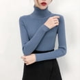 thumbnail image 5 of Elegant Turtleneck Women's Sweater Autumn Winter Pullover Slim Bottoming Knitted Tops Casual Long Sleeve Jumper Pull Femme, 5 of 5