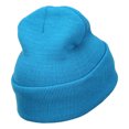 thumbnail image 3 of Snowman with Scarf Embroidered Long Beanie - Aqua OSFM, 3 of 5