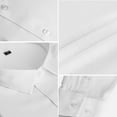 thumbnail image 5 of Liwarace Mens Dress Shirts Long Sleeve Button Down Causal Shirt Solid Slim Fit,White,L, 5 of 13