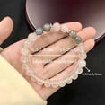 thumbnail image 4 of Pulsera de cristal de piedra natural para hombre y mujer, elegante bisutería boho unisex hecha a mano con cuentas, para uso diario y outfits informales, 4 of 6