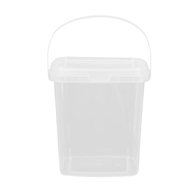 Seau à Glace Réutilisable Contenants à Glace avec Couvercles Seaux Alimentaires Seau à Main Tasse de Cuisine Petit Réservoir à Glace Boîte à Glace Multifonction en Pp