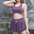 thumbnail image 5 of luogongzi 2 en 1 Pantalones cortos fluidos para correr para mujeres Gimnasio Yoga Atlético Mujeres Entrenamiento Biker Spandex Lounge Sudor Falda Verano Zhivalor FSHY018-3, 5 of 5
