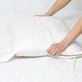 thumbnail image 6 of Superity Linen Pillow Cases King Size - Open Enclosure - 2 Pack - 100% Soft and Comfortable Premium Cotton - White, 6 of 7