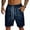 Black_006, variant on Domuza Hawaiian Beach Shorts for Men Lightweight Elastic Waist Drawstring Shorts Summer Vacation Casual Shorts with Pocket Blue M