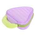 thumbnail image 4 of KALLORY 1Pcs Rectangular Violet Polyester Makeup Bag for Women Travel Cosmetic Storage Organizer 16.5X13.4X1.7in, 4 of 10