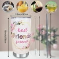 thumbnail image 4 of 20oz Best Friend Gift Tumbler With Straw and Lid, Besties Friendship Gift, Christmas,Birthday Gifts For Best Friend Coffee Mug, 4 of 6