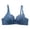 bra-Blue, variant on Women's Push up Balconette Bra Padded Support Lace Underwire Brassiere Classic Lace Half Cup Gatheringing Lingeries