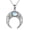Crescent Moon, variant on Moonstone Necklace Sterling Silver Cross/Drgaon/Mushroom/Crescent Moon/Pentagram/Talisman Pendant Necklace Celtic Knot Jewelry Gifts for Women
