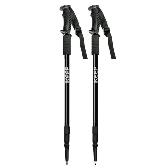 IKEEP Nordic Walking Trekking Poles: High - performance with anti - shock and quick - lock. Telescopic, collapsible. Ideal for various outdoor activities, easy to store and durable