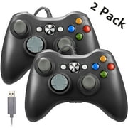 Miadore 2Pack Xbox 360 Controller, Wired Controller for Xbox 360 PC and Window 7 8 10