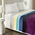 thumbnail image 1 of Couverture en Peluche Microlight Violette Twin/Twin TG, 1 of 5