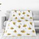 thumbnail image 1 of Balery Bee Manta de Felpa Suave y Acogedora – Cobija de Franela Aterciopelada para Cama, Lavable y Cálida para Sofá, Mascotas, Transpirable-50"x40", 1 of 7