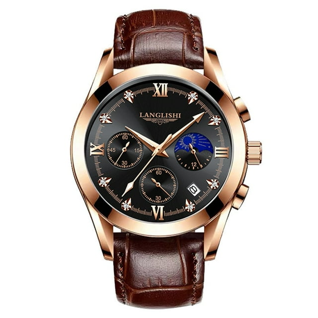 Nouvelles Montres pour Hommes en Cuir/acier Inoxydable Étanches