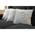 thumbnail image 5 of Ambesonne Dragonfly Throw Pillow Cover 4 Pack, Winged Insects Bugs, 16", Multicolor, 5 of 5