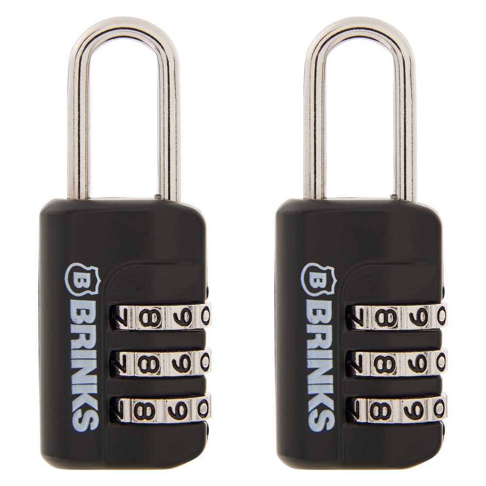 Brinks 3Dial Resettable Sport Padlock, 22mm Body with 5/8 inch Shackle