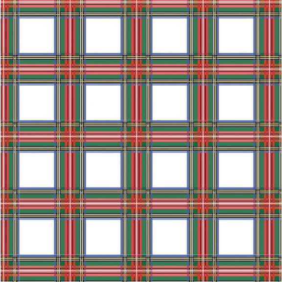 Mainstays 42"/43" 100% Cotton Flannel Plaid Green Red White Color Crafting Fabric by the Yard