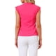thumbnail image 3 of INSPIRAR CHIC Blusa básica sin mangas de cuello en V para mujer S Rosa intenso, 3 of 6