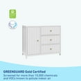 thumbnail image 4 of Graco Teddi 3 Drawer Nursery Combo Dresser, White, 4 of 18