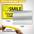 thumbnail image 2 of ANLEY Smile You're on Camera Sign 7 X 10 In - Video Surveillance Security Metal Warning Sign for Home, Business, 2 of 6