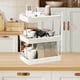 thumbnail image 5 of Organizador de mesa multiusos de 3 niveles, organizador multifunción para despensa, especias de cocina, baño, estante de sobremesa (blanco), 5 of 6