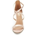 thumbnail image 3 of Dream Pairs Women's Pump Heel Sandals Stilettos Ankle Strap Open Toe Sandals Dolce Champagne Size 5, 3 of 5