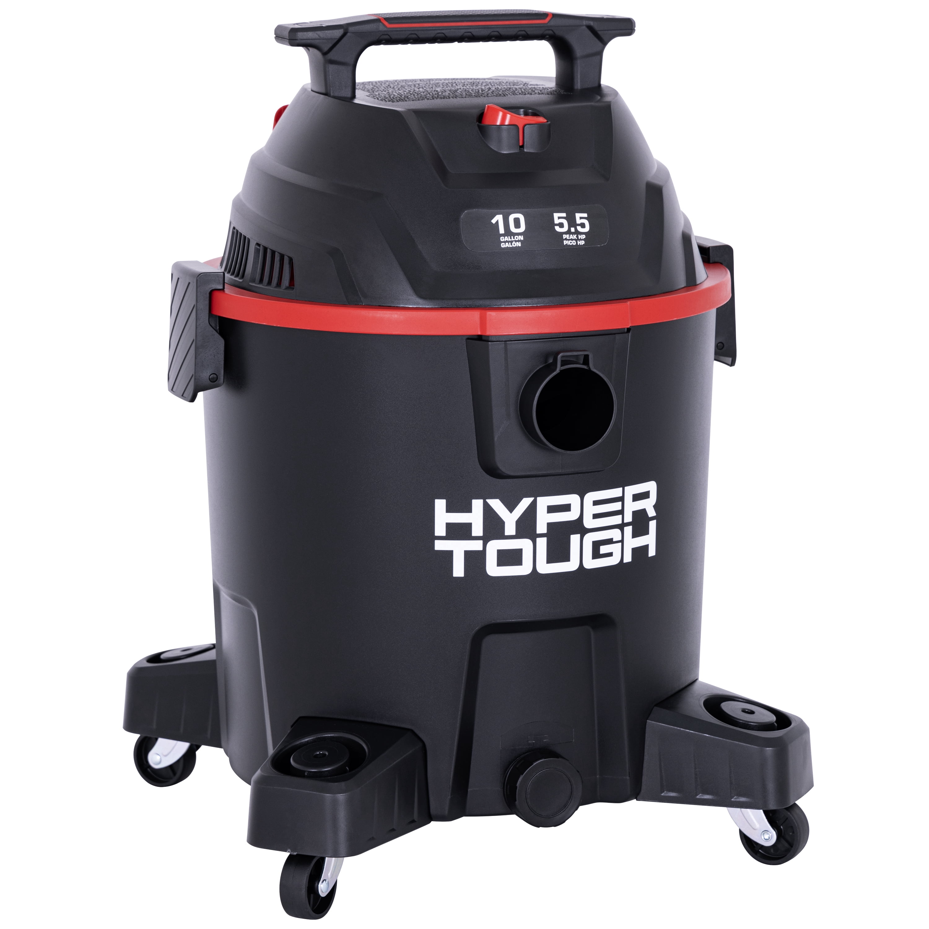 Hyper Tough 10 Gallon 5.5 HP Poly Wet/DryVacuum for Home, Car, Garage & Workshop