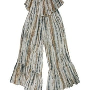 Free People Womens Tie-Dye Stripe Jumpsuit, Multicoloured, X-Small