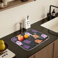 thumbnail image 5 of Yayeee Dish Drying Mat for Kitchen Counter 18" x 24" Microfiber Super Absorbent Coffee Decorative Pad, Halloween Orange Ghosts, 5 of 9