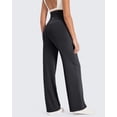 thumbnail image 5 of G4Free Maternity Pants Over The Belly Yoga Dress Work Pregnancy Pants Stretchy Lounge Wide Leg Trousers with Pockets, 5 of 7