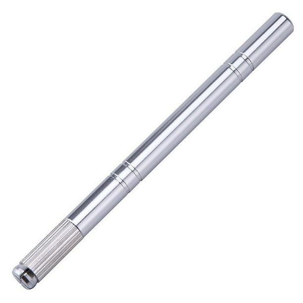 Fiudx Lápiz de Microblading, Diseño Innovador de Acero Inoxidable, Mecanismo de Agarre Fácil de La Aguja, Cómodo Manejo a Mano Alzada, para Cejas, Delineador de Ojos y Labios, Ideal para Maquilladore