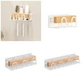 thumbnail image 6 of lanema Wall Mounted Wood Electric Toothbrush Holder Bathroom Organizers Toothpaste Rack, 6 of 13