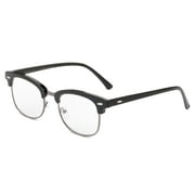 Classic Half Frame Clear Lens Glasses Non Prescription Eyeglasses for Men & for Women