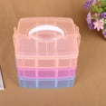 thumbnail image 4 of TRIANU 3-Tier Stackable Storage Container with 18 Adjustable Compartments, Mix Color, 5.9*5.9*5.11 inches, 4 of 6