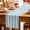 White Blue, variant on Aqua Striped Table Runner, Rustic Farmhouse Stripes Washable Cotton Linen Table Runners 60 Inches Long, Dresser Scarf Runner for Coffee/TV Stands/Kitchen/Cabinets 13''x60''